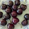 Cerises noirs Amourette sur assiette